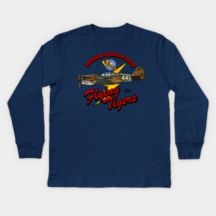 P-40 Warhawk Kids Long Sleeve T-Shirt